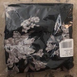 Spiritual Gangster Black Floral Kimono